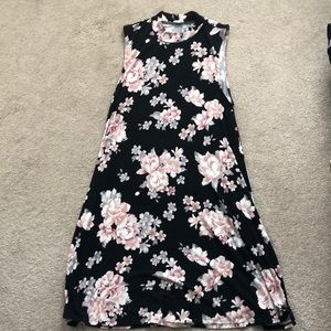 Black floral dress